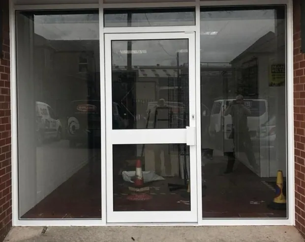 Completed commercial shopfront installation by Shopfront Specialists